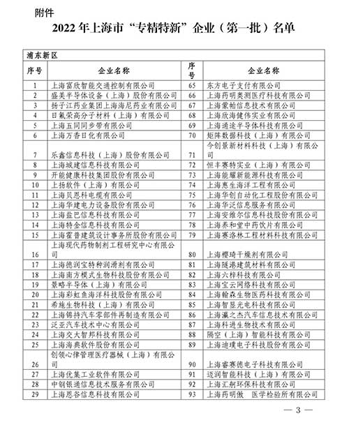 喜报！上海凯发旗舰厅集团获评2022年度上海市“专精特新”中小企业(图2)